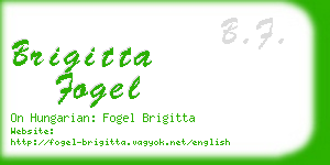 brigitta fogel business card